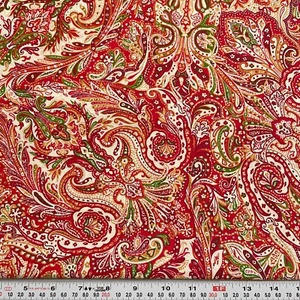A Rose is a Rose Exclusively Quilters Cotton Paisley Fabric by the HALF YARD - Picture 1 of 2