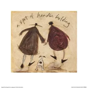 A Spot of Handie hält KUNSTDRUCK von Sam Toft Bild Größe 8 3/4" x 8 1/4" - Bild 1 von 1