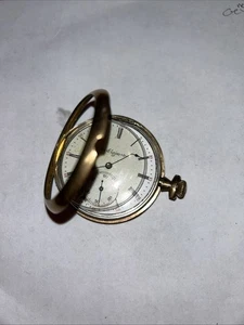 Reloj Bolsillo Elgin Vintage 19 J Ajustado, No Funciona Solo Piezas - Imagen 1 de 15