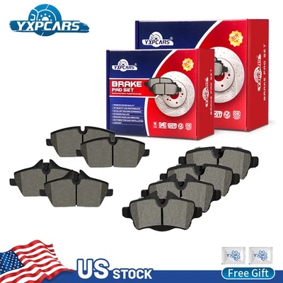 Pastillas de freno de cerámica de disco delanteras y traseras para Mini Cooper 2007 2008 2009 2010 - 2015 Foto 1 de 4