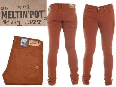 MELTINPOT ITALY Men's Jeans 32 US / 48 Italy MP01 T1P Foto 1 de 4