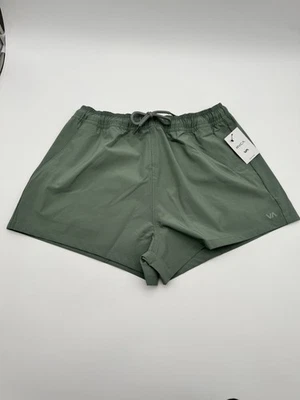 New! RVCA Wind Up Athletic Shorts Women's Sz Small Jade - Image 1 of 4