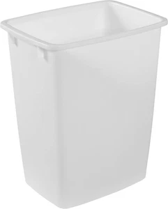 Cubo de basura Rubbermaid pequeño para baño de cocina, 9 galones, blanco, cesta de basura para - Imagen 1 de 8