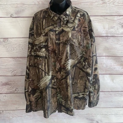 Mossy Oak Men’s Break Up Infinity Shirt 3XL Camouflage Vented Button Front B29 - Image 1 of 4
