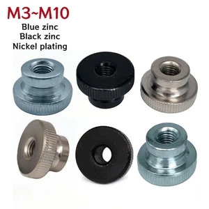 Nickel Plated Galvanizing Knurled Thumb Nuts Hand Tighten Nut M3 M4 M5 M6 M8 M10 - Picture 1 of 10