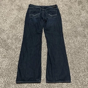 BKE Carter 34L dunkle Waschung Denim blaue Herrenjeans 32" Schrittlänge Schnalle - Bild 1 von 8