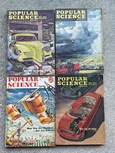 Vintage Popular Science Magazine Lot Of 4 - 1946 - 1949 - Picture 1 of 7