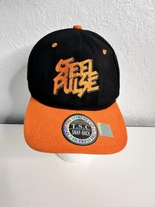 Steel Pulse~ The Supreme Cap Hat Orange/ Black Embroidered One Size NEW - Picture 1 of 6