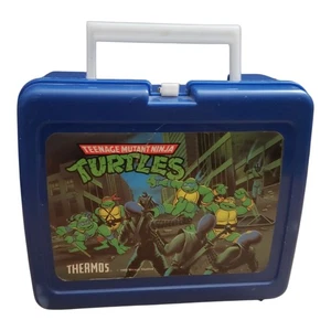Vintage 1989 Kunststoff Teenage Mutant Ninja Turtles Kunststoff Brotdose ohne Thermoskanne - Bild 1 von 8
