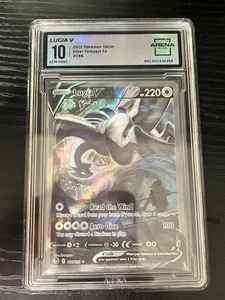 Pokemon Lugia V Arte Antiguo Plata Tempestad Graduado Arena Club 10 Gemas Como Nuevo - Imagen 1 de 2