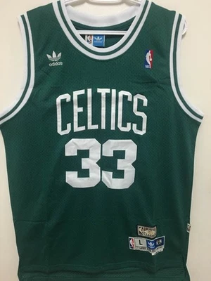 Larry Bird #33 YOUTH Or MENS All Stitched Jersey Green/White S-XL