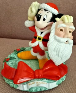 Colección Navidad Disney 1997 Mickey As Santa 13th. Figura Edición - Imagen 1 de 12