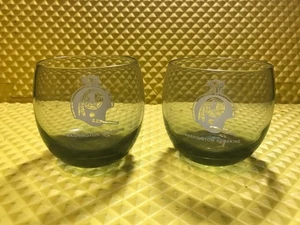 Vintage Set 2 Washington Redskins 70er Jahre Promo Single Bar Helm Rauchglas - Bild 1 von 8