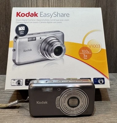 Kodak EasyShare V1003 10.0MP Digital Camera Gray  No Charger Untested - Image 1 of 4