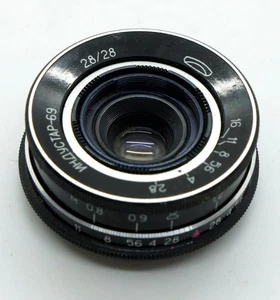 INDUSTAR 69 I-69 2.8/28 mm 28mm F2.8 Wide Angle M39 for mirrorless cameras - Picture 1 of 6