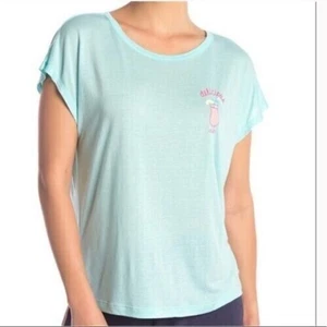 Free Press Women's Delicious Cocktail Short Sleeve T-Shirt Small in Aqua Heather - Picture 1 of 3