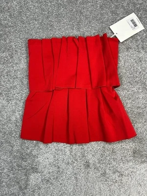 House of Dagmar скульптурная трубка верхний женщин 32 красный искусный драпировки стороны молнии новый - Изображение 1 из 4