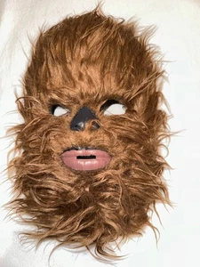 Rubies Chewbacca  Mask Star Wars Costume Halloween Fuzzy Chewie Cosplay - Picture 1 of 5