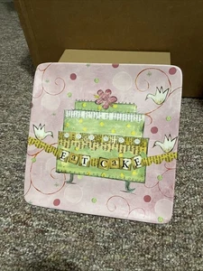 Zertifizierte Internationale Quadratische Kuchenplatte - Let's Party - Lisa Kaus - Bild 1 von 3