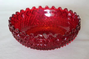 Art Deco Ruby Red Glass Bowl by Sowerby - Picture 1 of 5