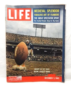 Life Magazine Baltimore Colts vs Chicago Bears NFL Football December 5 1960 - Picture 1 of 2