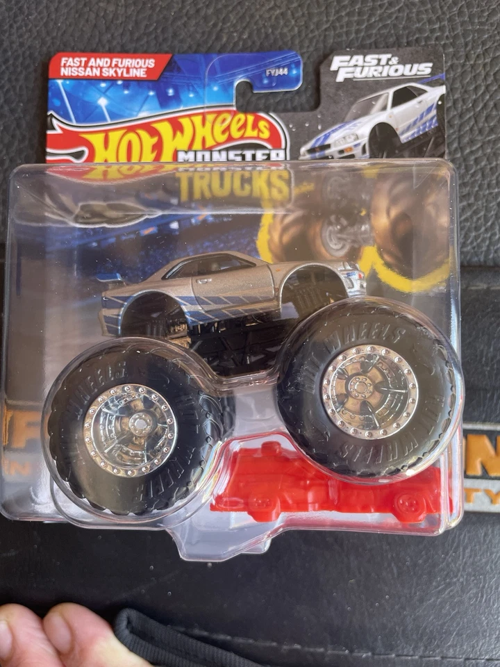2025 HOTWHEELS MONSTER TRUCKS  FAST AND FURIOUS NISSAN SKYLINE   - BRAND NEW - Image 1 of 1
