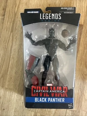Boneco de ação Marvel Legends Guerra Civil Pantera Negra 6" Homem Gigante BAF Wave - Novo - Imagem 1 de 4