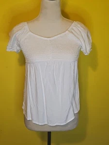 Art Class Girls White Flutter Sleeve Top-NWT - Picture 1 of 4
