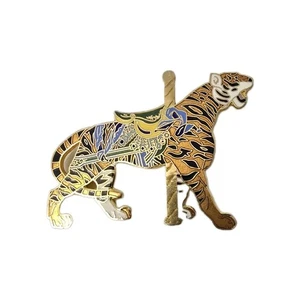 Vintage Gold Tone Carousel Classics Tiger Pin Brooch - Picture 1 of 5