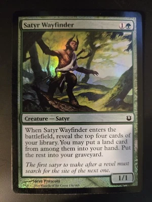 Satyr Wayfinder NM FOIL Born of the Gods MTG FREE SHIPPING - Image 1 of 2