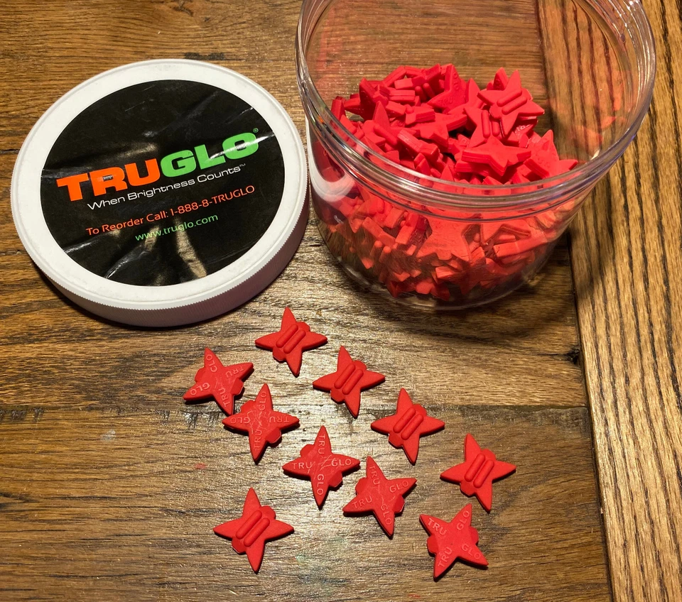 (25) TRUGLO TG830RN Archery Bow String Silencers RED - Hunting Archery - 25-PACK - Image 1 of 4