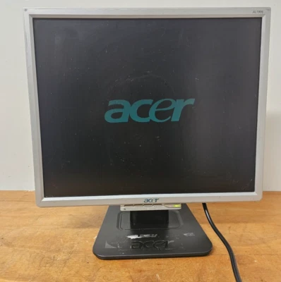 Acer LCD Monitor Screen AL 1906 A 60Hz Tested & Working VGA input with Stand - Image 1 of 4