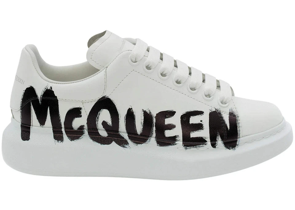 Alexander McQueen Oversized Graffiti White Black - Immagine 1 di 1