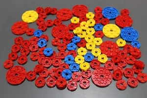 Klocki okrągłe LEGO 2x2 4x4 6x6 czerwony żółty niebieski czerwony żółty niebieski #4029 - Zdjęcie 1 z 1