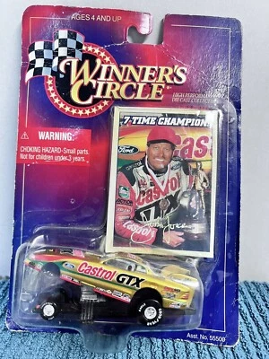 Castrol GTX Funny Car John Force 1:64 Winners Circle 7 Time Champion Drag Car - Image 1 of 4