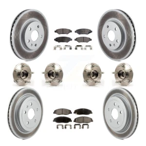 Front Rear Hub Bearing Coated Disc Brake Rotor & Pad Kit (10Pc) For Cadillac CTS - Picture 1 of 2