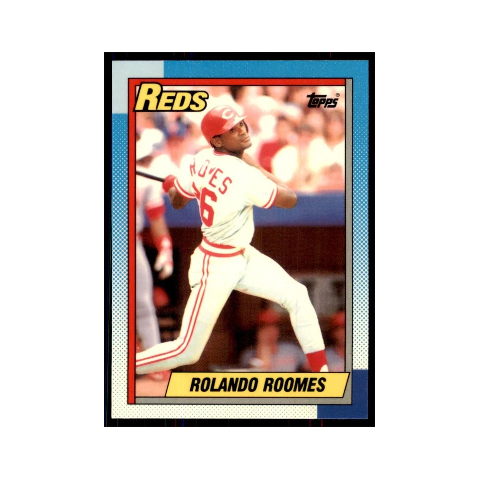 Rolando Roomes 1990 Topps Tiffany #364 Cincinnati Reds Baseball Card NM - Image 1 of 3
