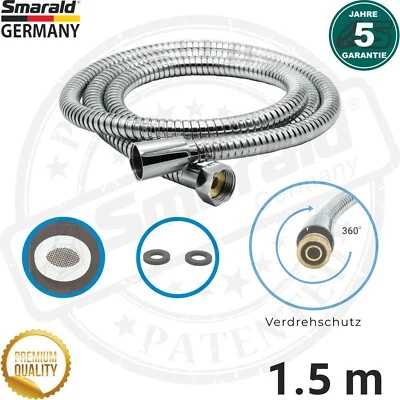 Duschschlauch Panzer Bidet Brauseschlauch knickfest 1.5 m 1/2" IG DN15 NEU - Bild 1 von 4