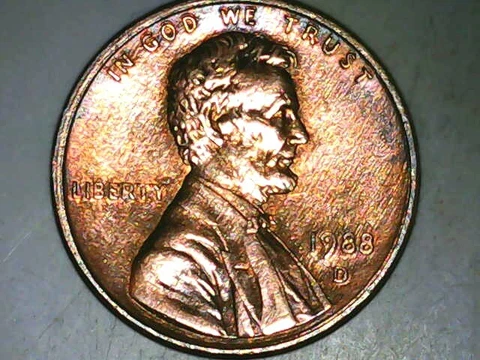 1988 D Lincoln Memorial Penny -1 Cent - US Coin- Errors-Rare-small cents-DDO-DDR Cover
