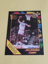 JOE ARLAUKAS -   1991-92 WILD CARD BASE SET CARD 1000 STRIPE VARIATION CARD #54