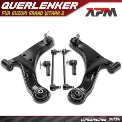 6x Querlenker Satz Koppelstange Spurstangenkopf Vorne für Suzuki Grand Vitara 2 - Bild 1 von 4