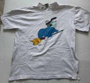 Vintage 90s BROOM-HILDA Flying Broom T-Shirt XL USA Comic Irwin Troll *LESEN* - Bild 1 von 12