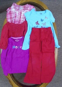 Lot of 5 Girl's Shirts and Pants - Picture 1 of 24