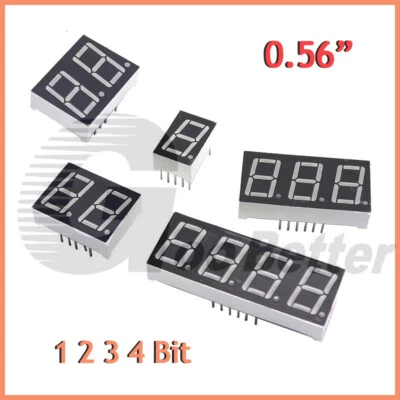 7-Segment Anzeige 0.56" | 1-,2-,3-,4-Ziffern | Gemeinsame Anode/Kathode |display - Bild 1 von 4