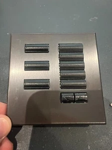 Lutron HomeWorks 8-Button RL See Touch Keypad HWIS-NB-NONE, Anodised Black - Afbeelding 1 van 2