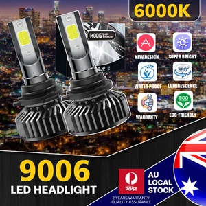 MODIGT 2PCS 9006 HB4 LED Headlight Bulbs Kit Low Beam 6000k Super Xenon White - Picture 1 of 11