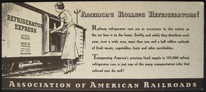 Anuncio Nevera Express Blotter, Asociación de Ferrocarriles Americanos - Imagen 1 de 2