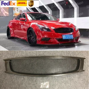 Parrilla de malla delantera de fibra de carbono para Infiniti G37 2008-2013 cupé tipo aire acondicionado - Imagen 1 de 6