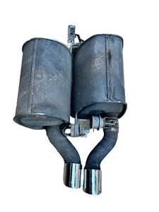 06-10 BMW E60 535i 545xi N54 Oem REAR muffler and chrome tips - Picture 1 of 4