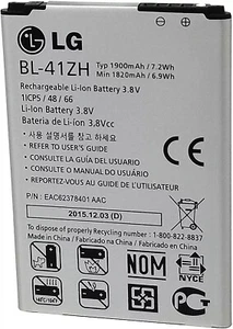 NEW LG BL-41ZH BATTERY FOR LS665 L50 LEON LTE RISIO H345 H340 F Y L33L 1900mAh - Picture 1 of 4